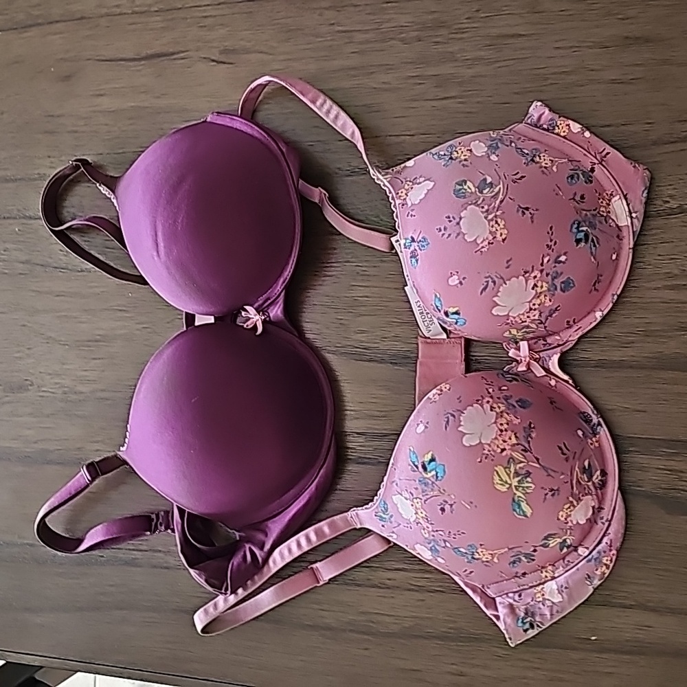 2 Brand New Worn Once Victoria's Secret Body By Victoria Bra's